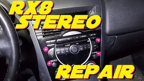 Rx8 Radio Display and Head Unit Counsel Repair