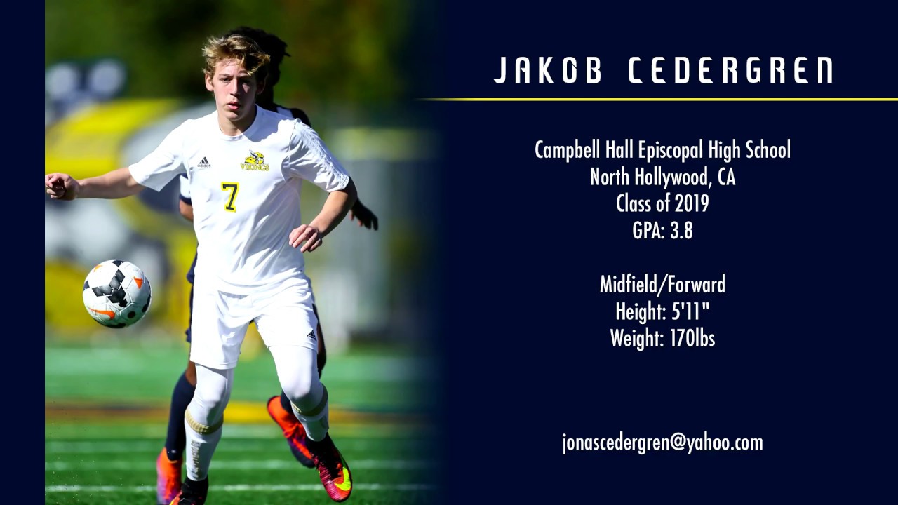 Image result for Jakob Cedergren - College Soccer Recruiting Video - Class of 2019