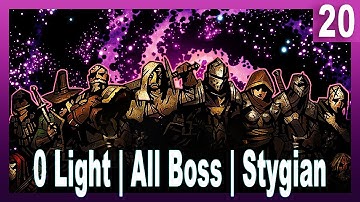 Darkest Dungeon Challenge Run Playthrough - No Light, All Bosses, Stygian | 20