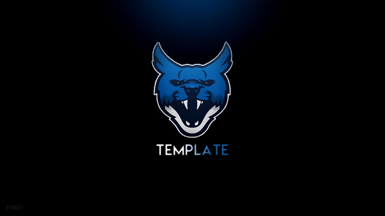 Wolf Free Photoshop Logo Template Youtube