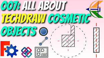 007 - All about Cosmetic Objects | TechDraw for BIM in FreeCAD | Full Course