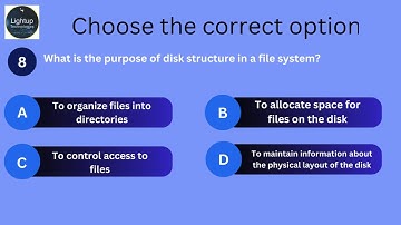 Operating System Chapter 5 MCQ | File System