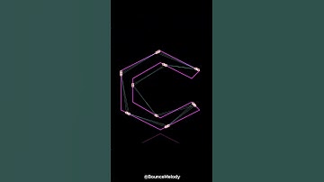 VERY FAST Pendulum Wave Alfabet - C #satisfying #viral #melody #simulation #pendulumwave  #music