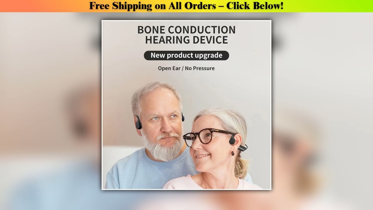 Bone Conduction Bluetooth Hearing Aids for Deafness Noise Canceling Wireless Headphones IPX5