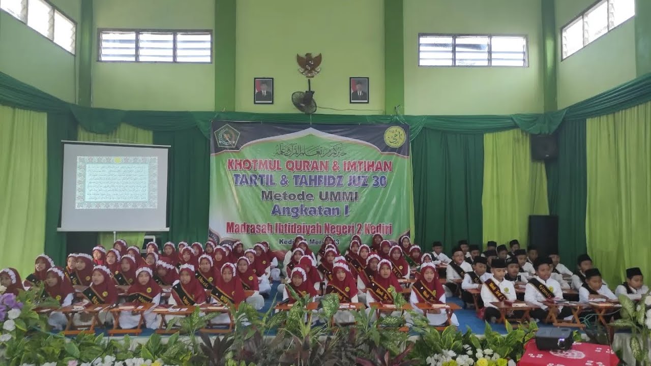 Khotmul Qur'an dan Imtihan Tartil dan Tahfidz Juz 30 Metode UMMI Angkatan I MIN 2 Kediri
