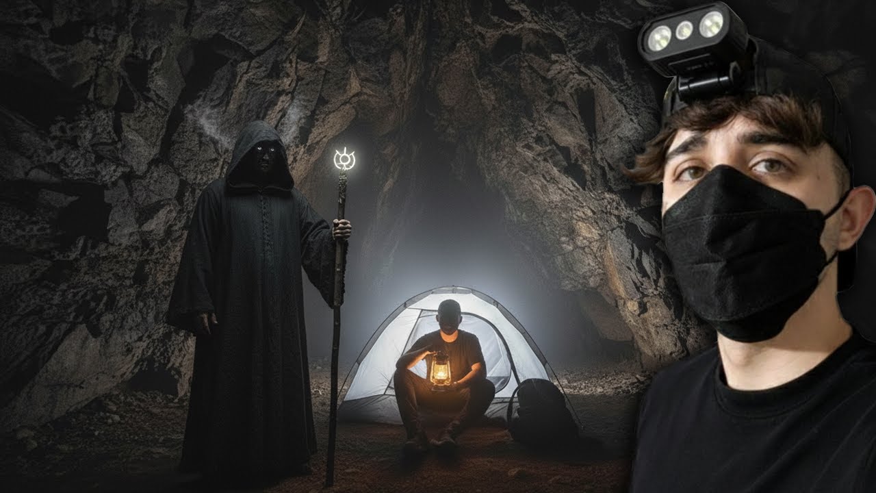 Acampe y Pase la Noche Solo en la Cueva del Diablo con actividad paranormal 😱
