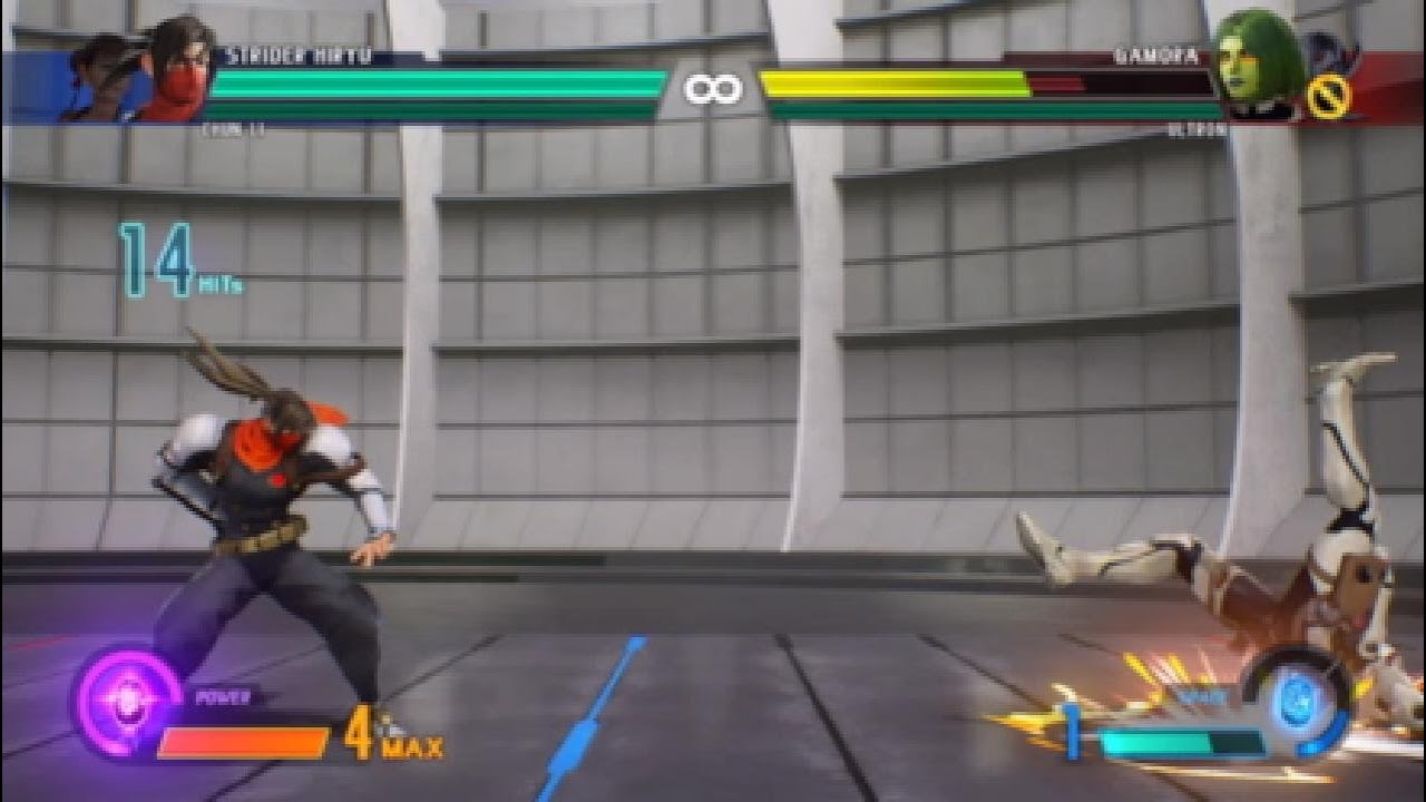 Marvel vs Capcom Infinite- Solo Strider swag combos