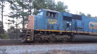 CSX Q400 pulling up and reversing