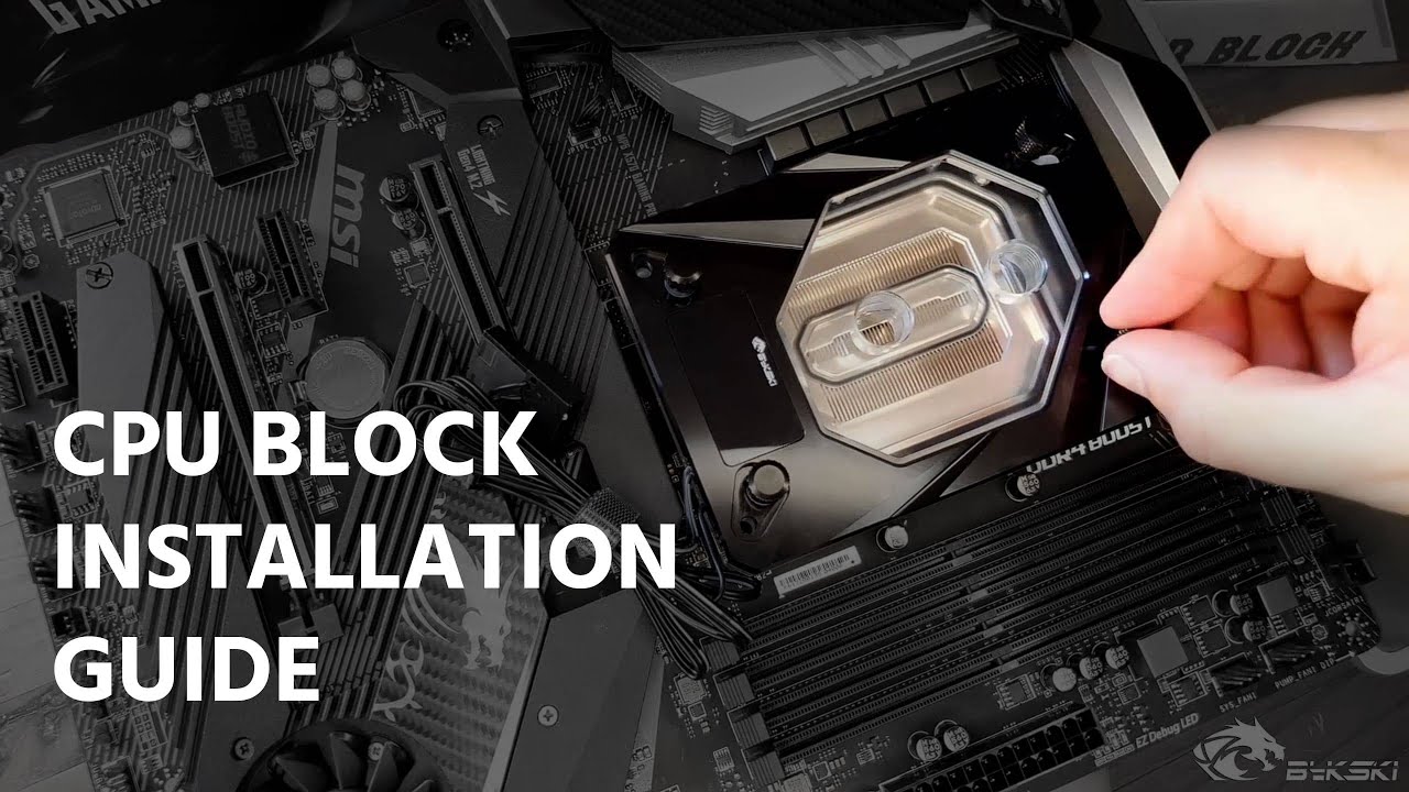Bykski CPU Block Installation and thermal paste application