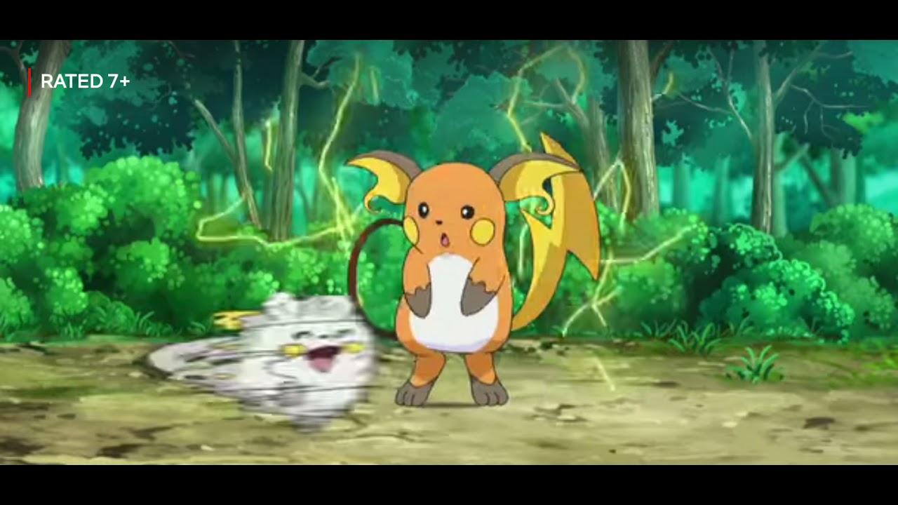 Togedemaru happy seeing a kanto raichu