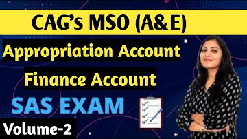 Appropriation & Finance Account | CAG