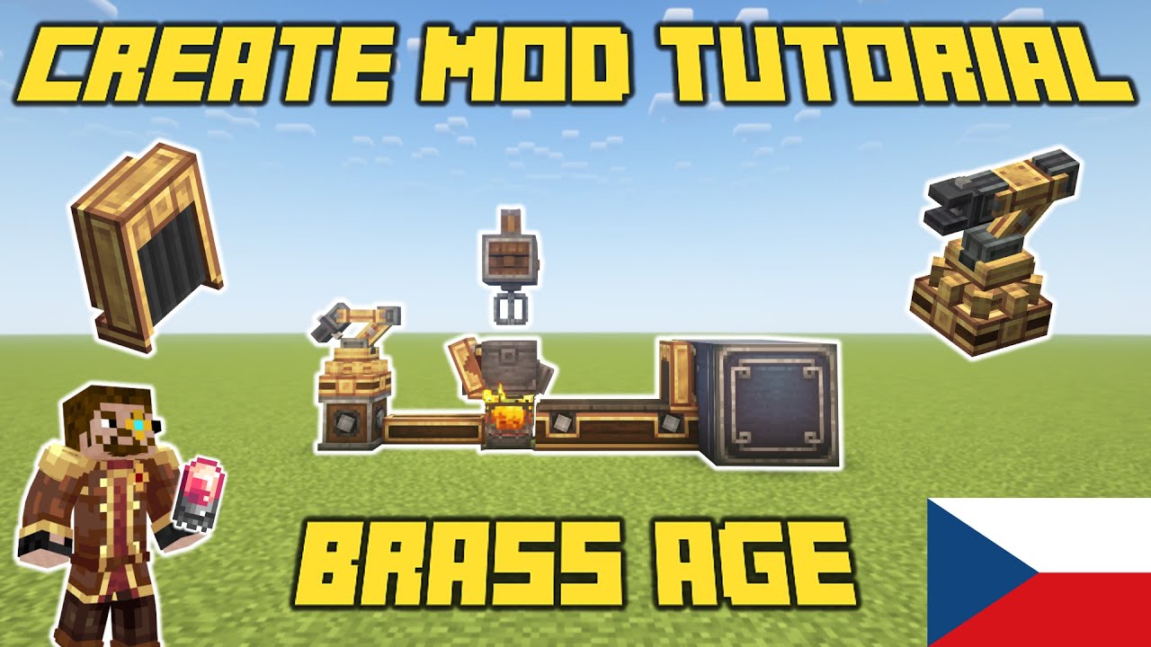 ULTIMÁTNÍ návod na Create mod! Brass age tutoriál - YouTube