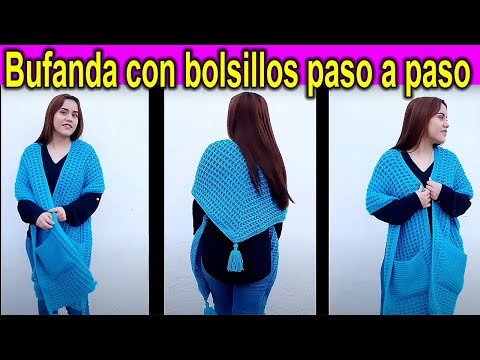 Video: Cómo Tejer Una Bufanda De Capa