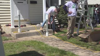 14 homes are renovated in Hartford's Blue Hills neighborhood as part of National Rebuilding Day