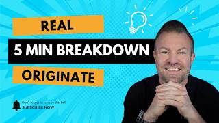 5 Min Real Originate Breakdown w/ Shell Perterson 
