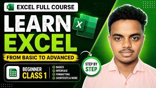 Learn Excel from Scratch | Beginner to Advanced Course | Basic Excel Part 1
