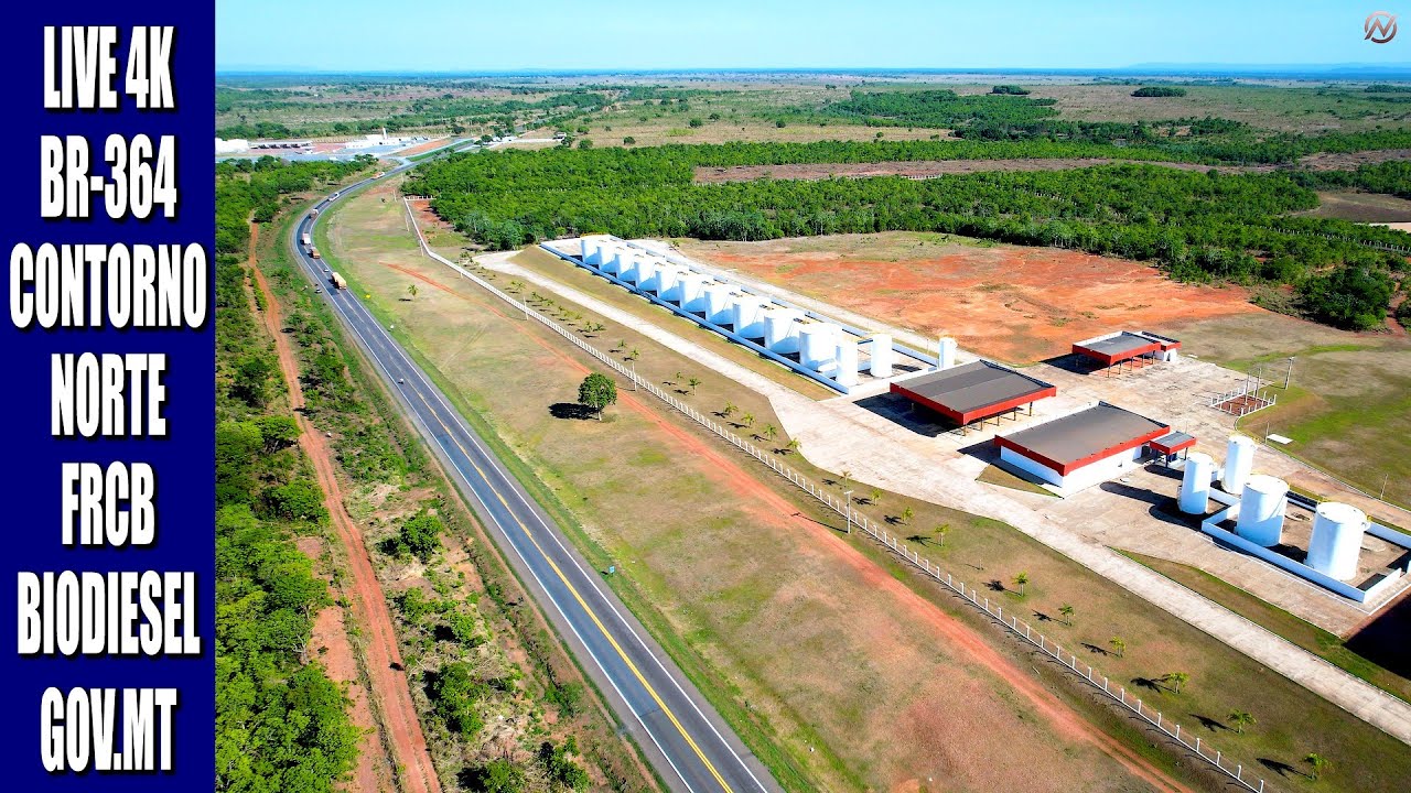 LIVE 4K OBRAS CONTORNO NORTE AO LADO FRCB BIOSIESEL, VÁRZEA GRANDE MT!  