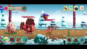 How to beat level 59 on Dino bash ( this took us 2 tries)