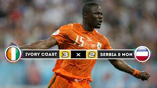 Ivory coast 🇨🇮 × 🇷🇸 Serbia & Montenegro | 3 × 2 | HIGHLIGHTS | All Goals | World Cup 2006