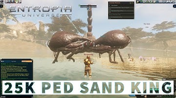 25k PED ($2,500) loot Sand King | Entropia Universe