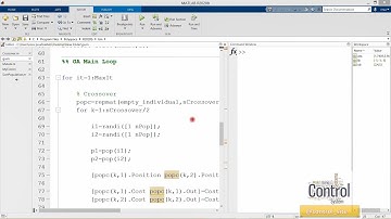 استفاده از الگوریتم ژنتیک برای تنظیم پارامترهای کنترل کننده pid در متلب- بخش اول