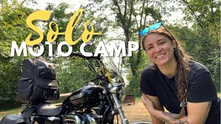 Solo Camping on my motorcycle!