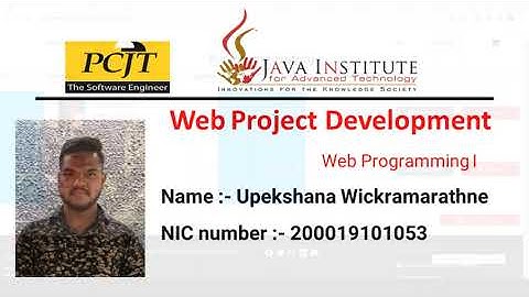 Web Project Task 36 | 1st Year | Semester 01 | Java Institute
