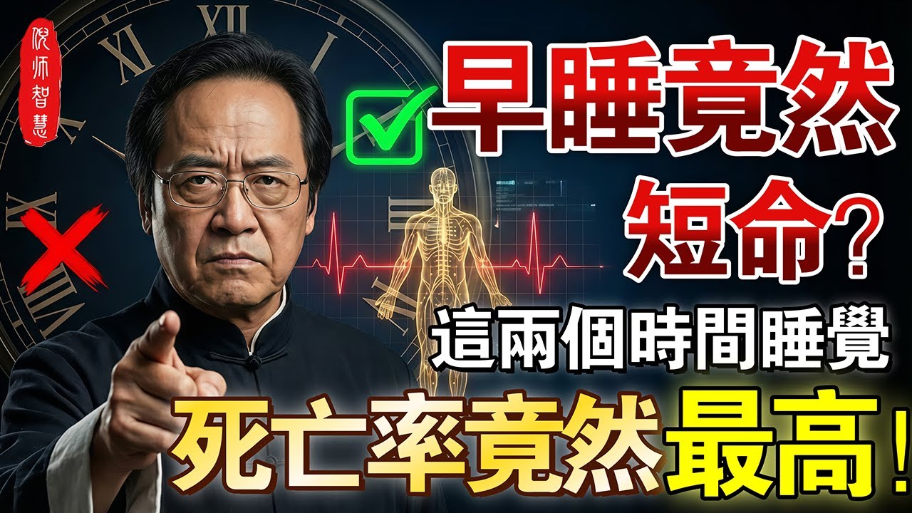 被騙了幾十年！「早睡」竟是健康殺手？11萬人研究揭開真相：這「兩個時間」睡覺死亡率最高！