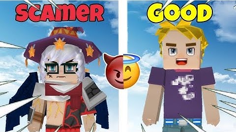 Scam vs no scam in blockman go skyblock Part 2