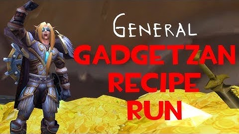 Gadgetzan Recipe Run - WoW Gold Making with Faid