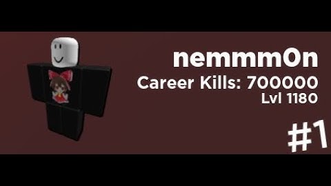 Hitting 700k Career Kills In Roblox Arsenal
