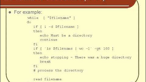 Unix Shell Scripting Loop Part 2