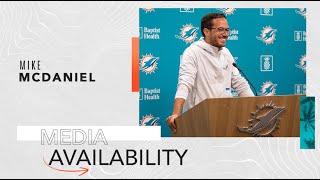 HEAD COACH MIKE MCDANIEL MEETS WITH THE MEDIA | MIAMI DOLPHINS