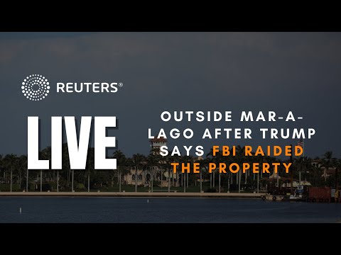 LIVE: View of Mar-a-Lago after Trump said FBI agents raided his Florida home