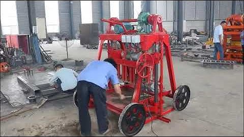 Manual QT40-3B Moving Concrete Hollow Block Making Machine in Russia,Uzbekistan