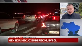 Menekülnek az emberek Kijevből