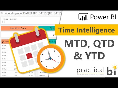 Power BI Time Intelligence: Month to Date (MTD) and Year to Date (YTD) Totals