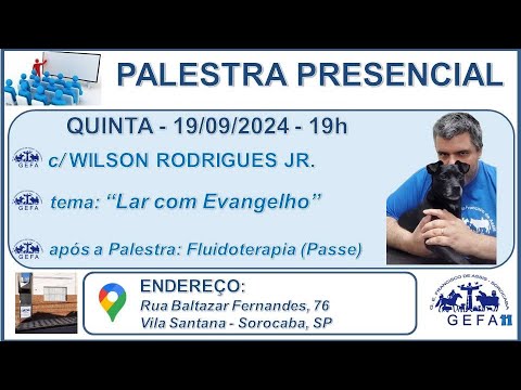 Assista: Palestra Presencial - c/ WILSON RODRIGUES JÚNIOR (19/09/2024)