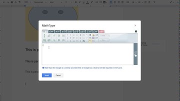 Google Doc Add-on: MathType