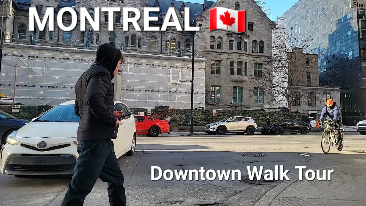 Montreal Walk Tour in Downtown - YouTube
