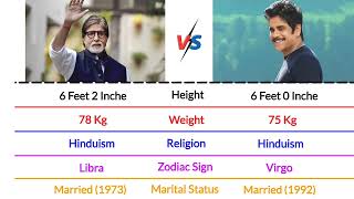 Amitabh Bachchan vs Nagarjuna Akkineni Comparison Video 2022 | BigB vs Nag