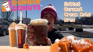 DUNKIN DONUTS COLD BREW REVIEW! New Salted Caramel... Biggest Disappointment EVER?!!