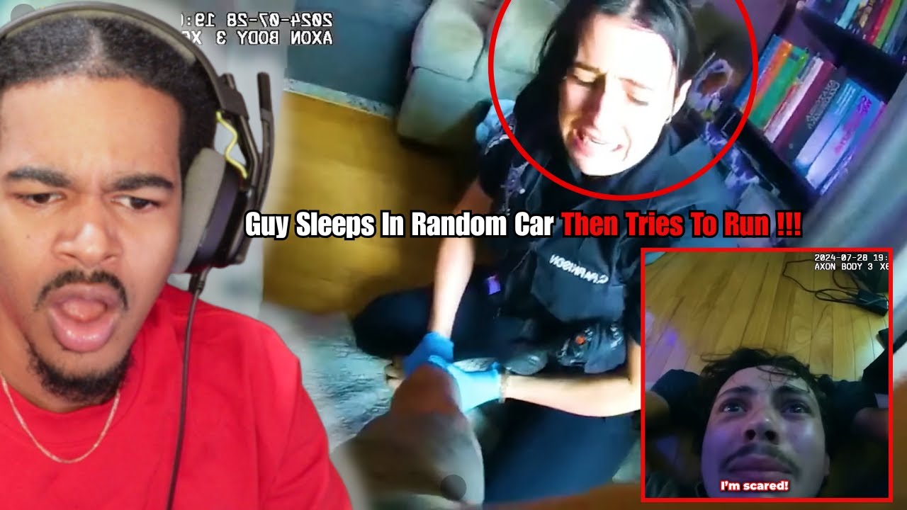 Guy Sleeps In Random Car Then Tries To Run | Karen Pull Over - YouTube