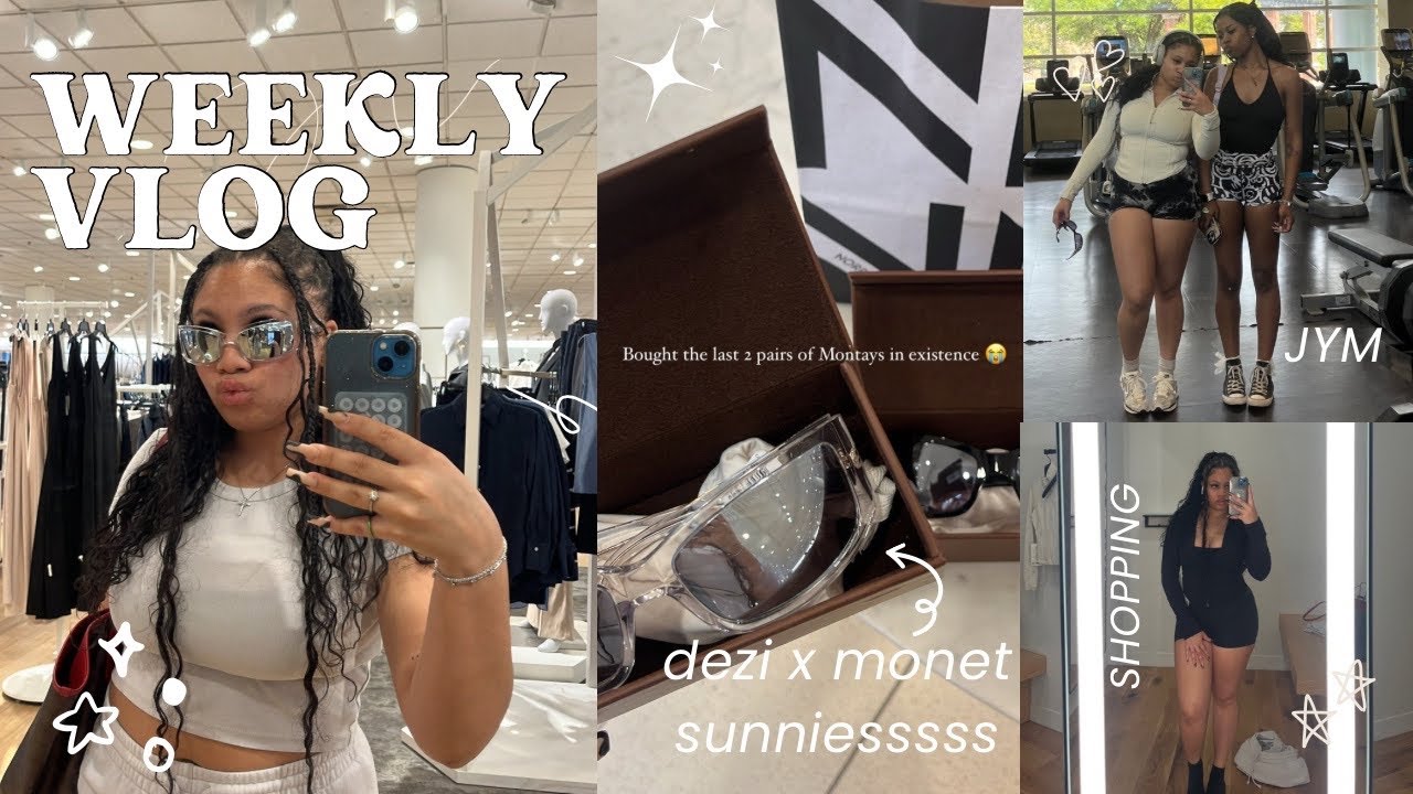 WEEKLY VLOG... more like 3 days lolllll (shopping, gymming, and yapping)