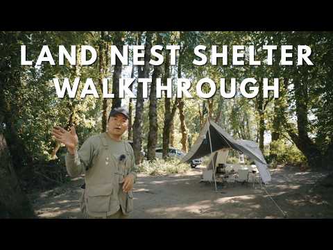 Inside Our MINIMAL Family Camping Setup | Land Nest Shelter FULL Walkthrough