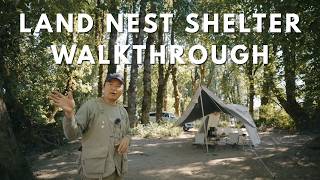 Inside the PERFECT Minimal Family Camp Setup | Land Nest Shelter + Takibi Hexa