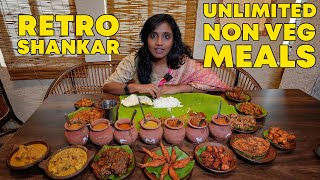 Unlimited Non-veg Meals with 21 items at 180/- I Retro shankar mess I Tastee with Kiruthiga
