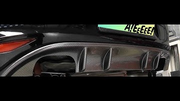 MK7 GTI,  Remus carbon fiber diffuser & quad tip muffler delete. Exhaust quickie !