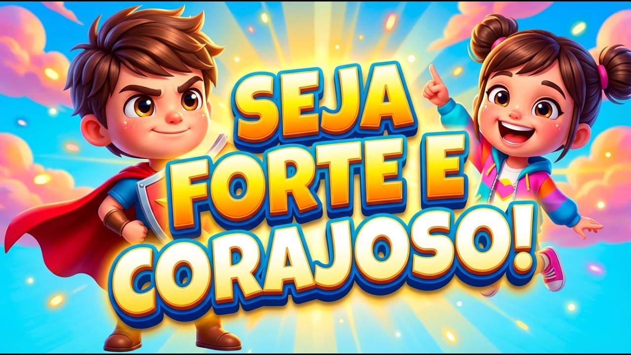 SEJA FORTE E CORAJOSO! 💪✨ Música Infantil Bíblica Animada | História de Josué