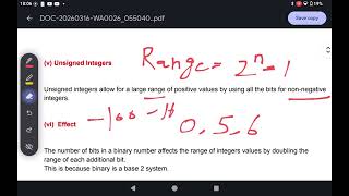 Unsigned Integers
